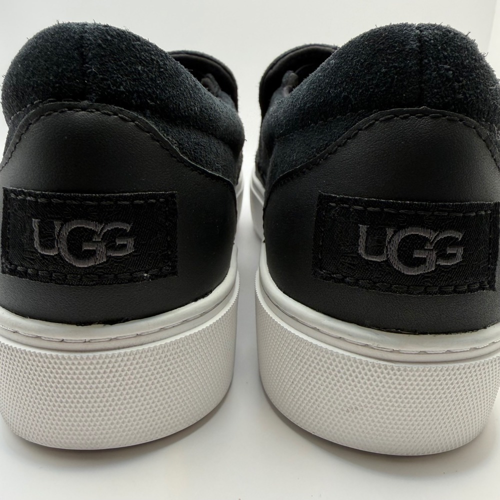 UGG Jass Black Suede Leather Platform Slip On Sneakers 1170553โ Womens 8